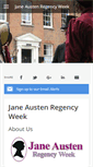 Mobile Screenshot of janeaustenregencyweek.co.uk